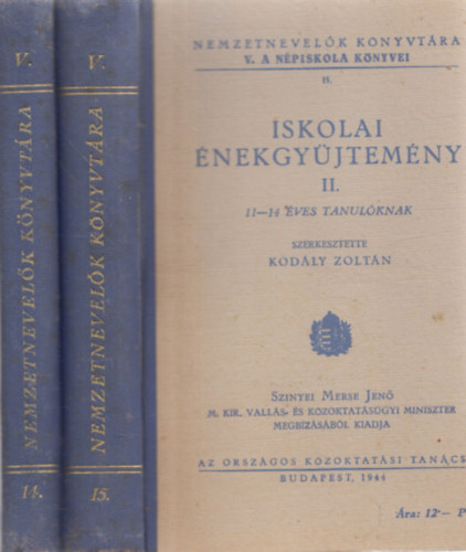 Iskolai �nekgy�jtem�ny I.-Il.