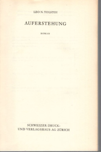 Leo N. Tolstoi - Auferstehung