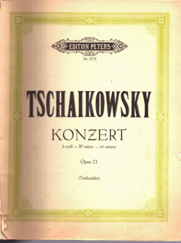 Peter Tschaikowsky: Konzert b moll fr klavier und Orchester (B moll koncert zongorra s zenekarra)