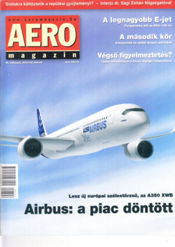 Sajtos Zoltn  (szerk.) - Aero magazin 2007. februr -  2008. janur, teljes vfolyam, lapszmonknt