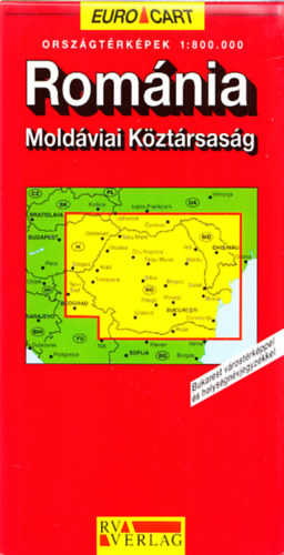 Rom�nia - Mold�viai K�zt�rsas�g (1:800.000) (Euro Cart)
