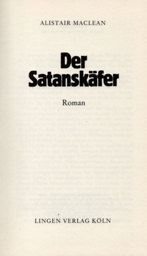 Alistair MacLean - Der Satanskafer