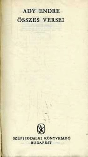 Ady Endre sszes versei I-II.