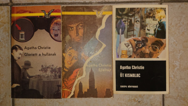 3 db Agatha Christie krimi: Gloriett a hullnak, jfltjt, t kismalac