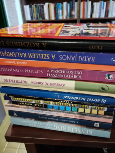 Ezotria knyvcsomag 15 darabos KNYVMENT AJNLAT: Feng shui kalauz - Tippek irodra, A kozmikus t, A szellem kalandjai, Ajndk Szerelem,A pszichikus er hasznlatrl, Agytrning,  A Hallt tlni - az letet megnyerni,Jslatok