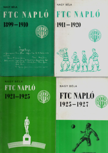 10 db FTC Napl 1899-1910, 1911-1920, 1921-1925, 1925-1927, 1960-1961, 1962-1963, 1964-1966, 1967-1968, 1969-1971/1972-1974, 1978-1979.
