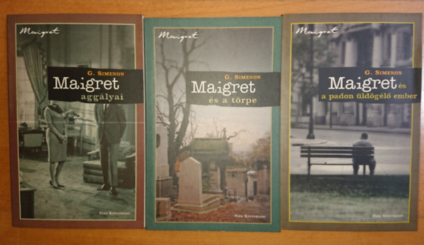 Georges Simenon - 3 Maigret-krimi: Maigret agglyai, Maigret s a trpe, Maigret s a padon ldgl ember