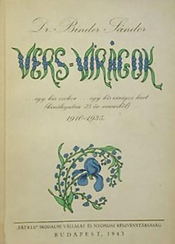 Binder S�ndor dr. - Vers-vir�gok