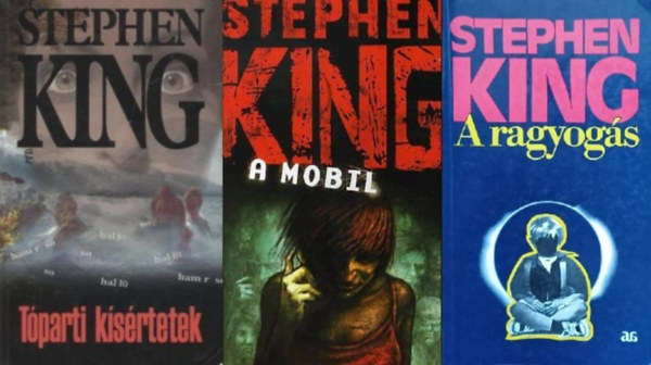 3 db Stephen King  regny: A mobil + A ragyogs + Tparti ksrtetek