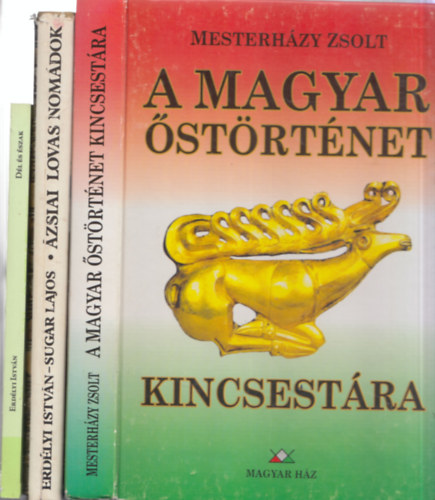 3 db. magyar strtneti knyv (A magyar strtnet kincsestra + zsiai lovas nomdok + Dl s szak - rgszeti emlkek)