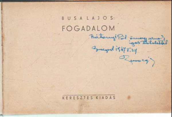fogadalom- dediklt