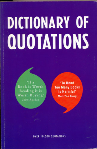 Dictionary of quotations (over 10.500 quotations)
