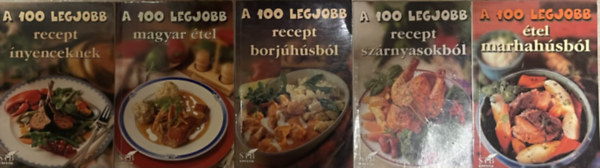 5 db receptk�nyv a 100 legjobb sorozatb�l: (�tel marhah�sb�l, Magyar �tel, recept sz�rnyasokb�l, recept borj�h�sb�l, recept �nyenceknek)