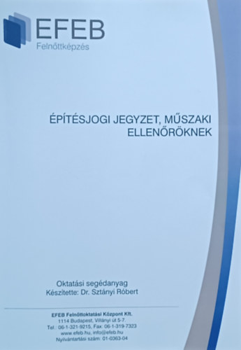 ptsjogi jegyzet, mszaki ellenrknek