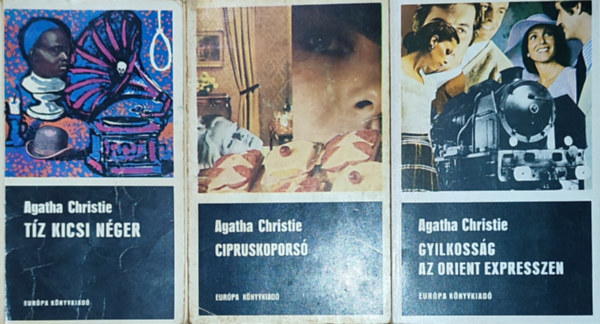 3db Agatha Christie regny - Gyilkossg az Orient expresszen, Tz kicsi nger, Cipruskopors