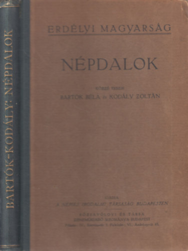 Npdalok (Erdlyi magyarsg)- I. kiads