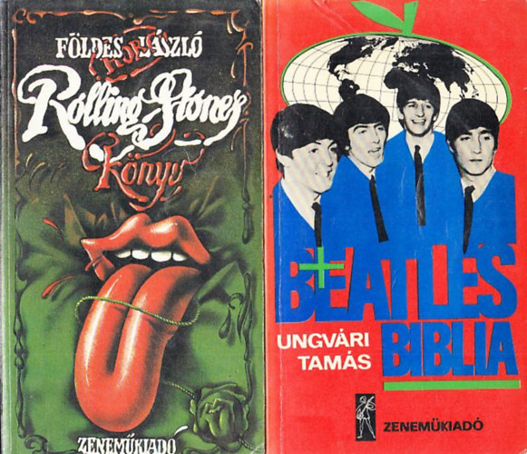 Ungvári Tamás Földes László - Rolling Stones könyv + Beatles Biblia (2 db)