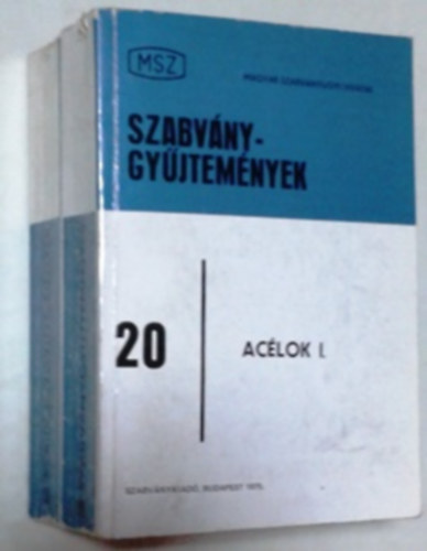 Szabvnygyjtemnyek 20. Aclok I-II. ktet