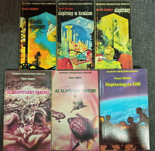 Isaac Asimov - Isaac Asimov: Alaptvny knyvcsomag (5m 6 ktetben) Az Alaptvny trilgia (1. Alaptvny - 2. Alaptvny s Birodalom - 3. Msodik Alaptvny) + Az Alaptvny pereme 1-2. + Alaptvny s Fld