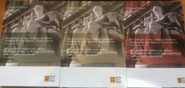 3 db Iura antiqua ac iura moderna methodo comparativa investigata - Opera selecta Tomus Secundus + Tomus Tertius + Tomus Quartus