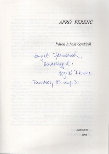 �r�sok Juh�sz Gyul�r�l - Dedik�lt ( Szegedi arc�lek 2. )