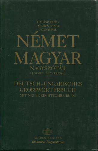 Nmet-Magyar nagysztr (j nmet helyesrssal)