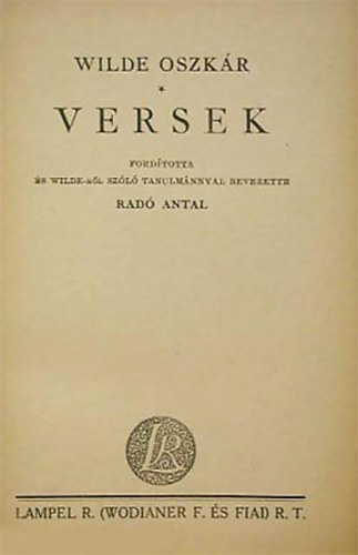 Versek (Wilde)