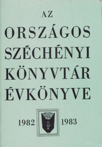 Az Orszgos Szchnyi Knyvtr vknyve 1982-1983