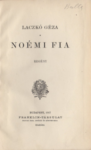 Laczk Gza - Nomi fia