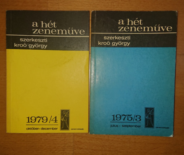 2 ktet A ht zenemve cm sorozatbl: 1975/3; 1979/4
