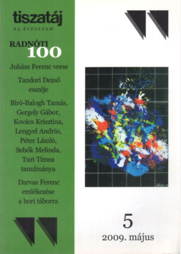 Tiszatj 63. vf. 5. szm 2009. mjus