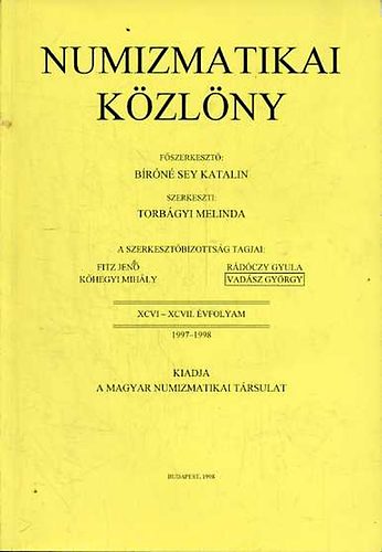 numizmatikai kzlny 1997-1998