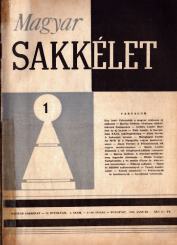 Bn Jen - Magyar Sakklet 1962. XII. vfolyam 1-12. szm (teljes)