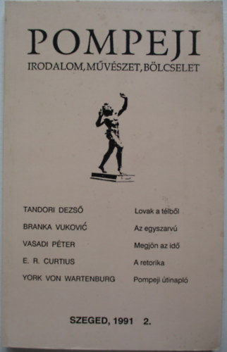 Pompeji - Irodalom, mvszet, blcselet - 1991. 2.