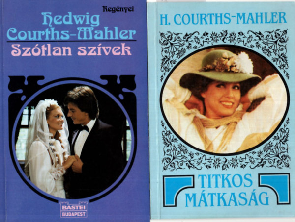 3  db Hedwig Courths-Mahler knyv ( egytt ) 1. A titkos mtkasg, 2. Szigethercegn, 3. Sztlan szvek