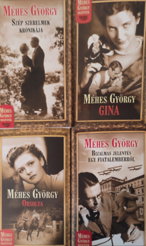 Orsolya+Bizalmas jelents egy fiatalemberrl+Gina+Szp szerelmek krnikja 4db regny