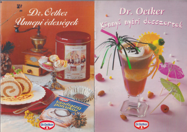 Dr. Oetker - 3 db szakcsfzet : Knny nyri desszertek 8. sz.  + nnepi dessgek 3. sz.  + Maggi fix receptbrze 1998/2. sz.