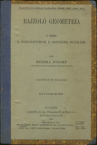 Rajzol Geometria I. rsz - A gimnziumok I. osztlya szmra