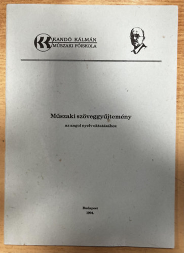 M�szai sz�veggy�jtem�ny az angol nyelv oktat�s�hoz