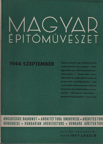 Magyar �p�t�m�v�szet 1944. szeptember