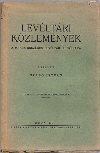 Levltri kzlemnyek 1940-1941. (18.-19. vf.) (teljes)