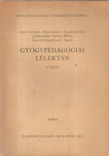 Gy�gypedag�giai l�lektan II. r�sz