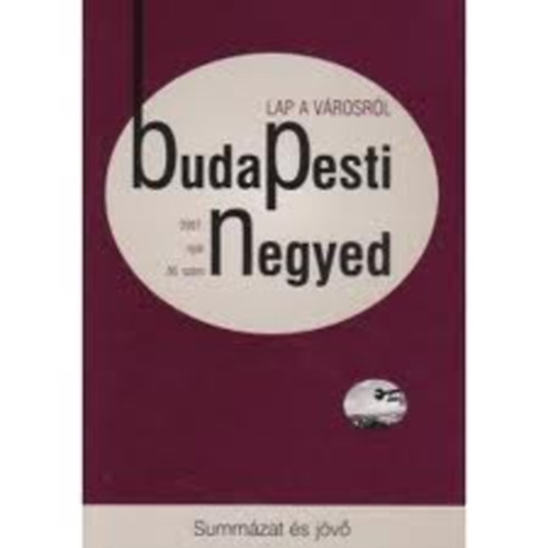 Budapesti negyed 56. szm - Summzat s jv (2007. nyr)