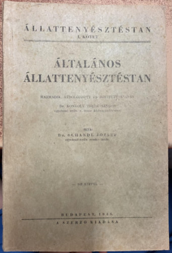 �llatteny�szt�s I. - �ltal�nos �llatteny�szt�stan