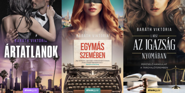 3 db Barth Viktria regny: rtatlanok + Az igazsg nyomban + Egyms szemben