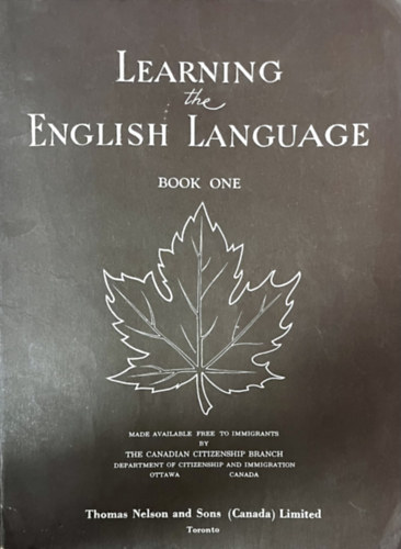 Learning the English language - Book one