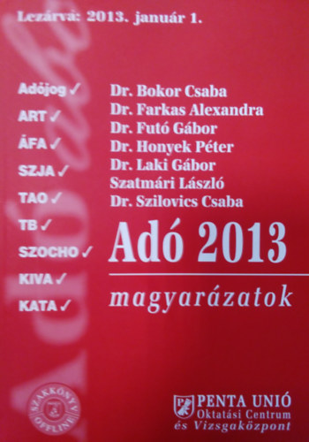 Ad 2013 - magyarzatok