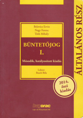Bntetjog I. - ltalnos rsz