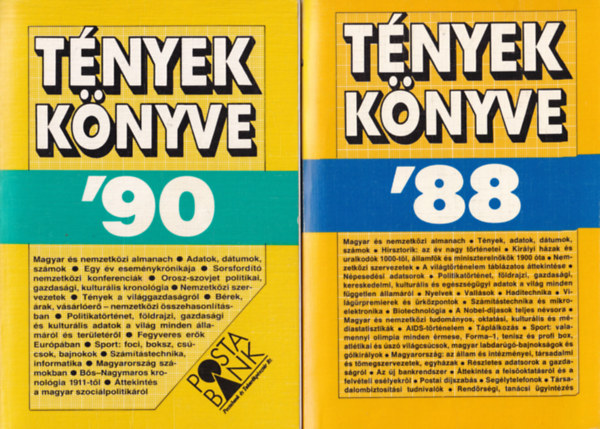 5 db Tnyek Knyve 1988, 1990, 1991, 1992, 1993