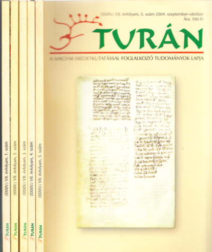 Tur�n (XXXIV.) VII. �vfolyam 1-5. (Teljes �vfolyam)